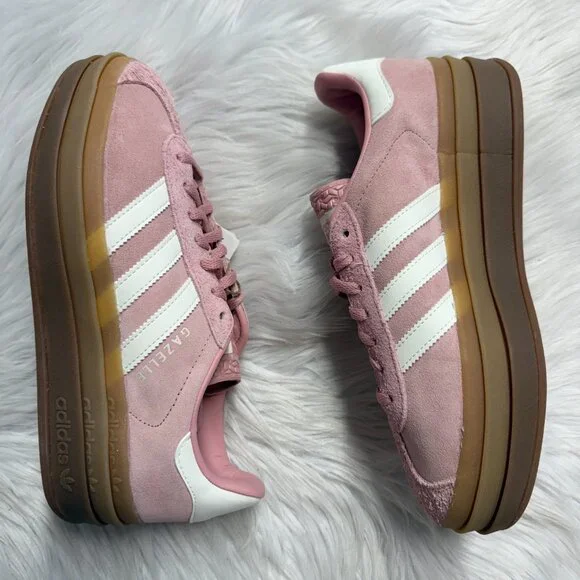 Adidas Gazelle Bold Wonder Mauve Off White Gum Womens JS3903 NEW Multi Sz - Picture 4 of 5